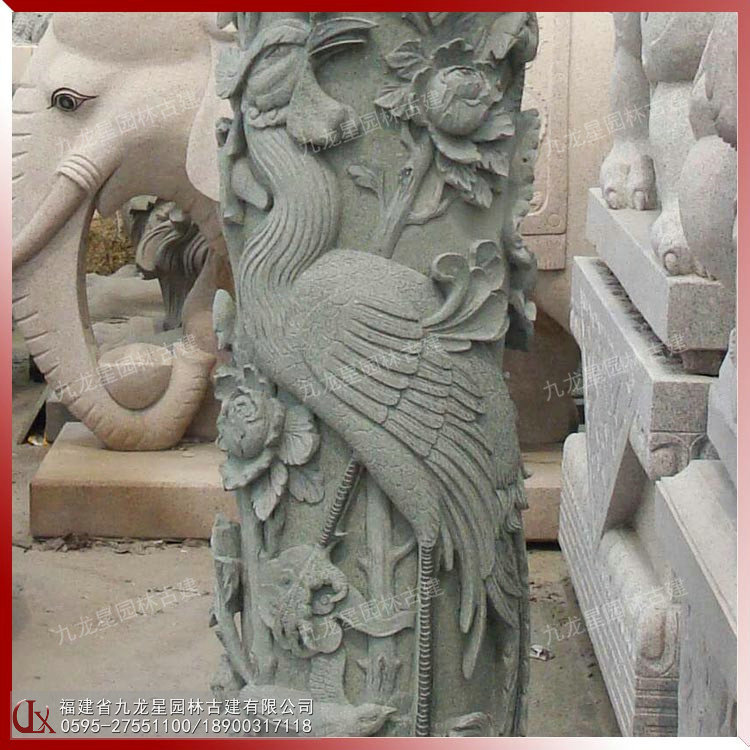 石雕花鳥(niǎo)柱圖片